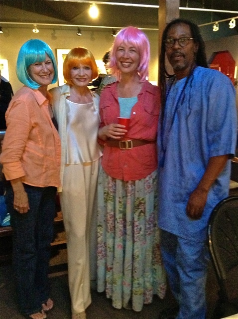 Martha Ellen & Lesley in wigs w-Lenny